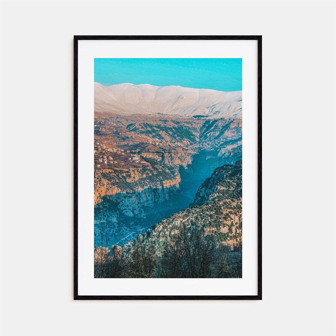Lebanon Colorful Travel Poster, City Map Art Print
