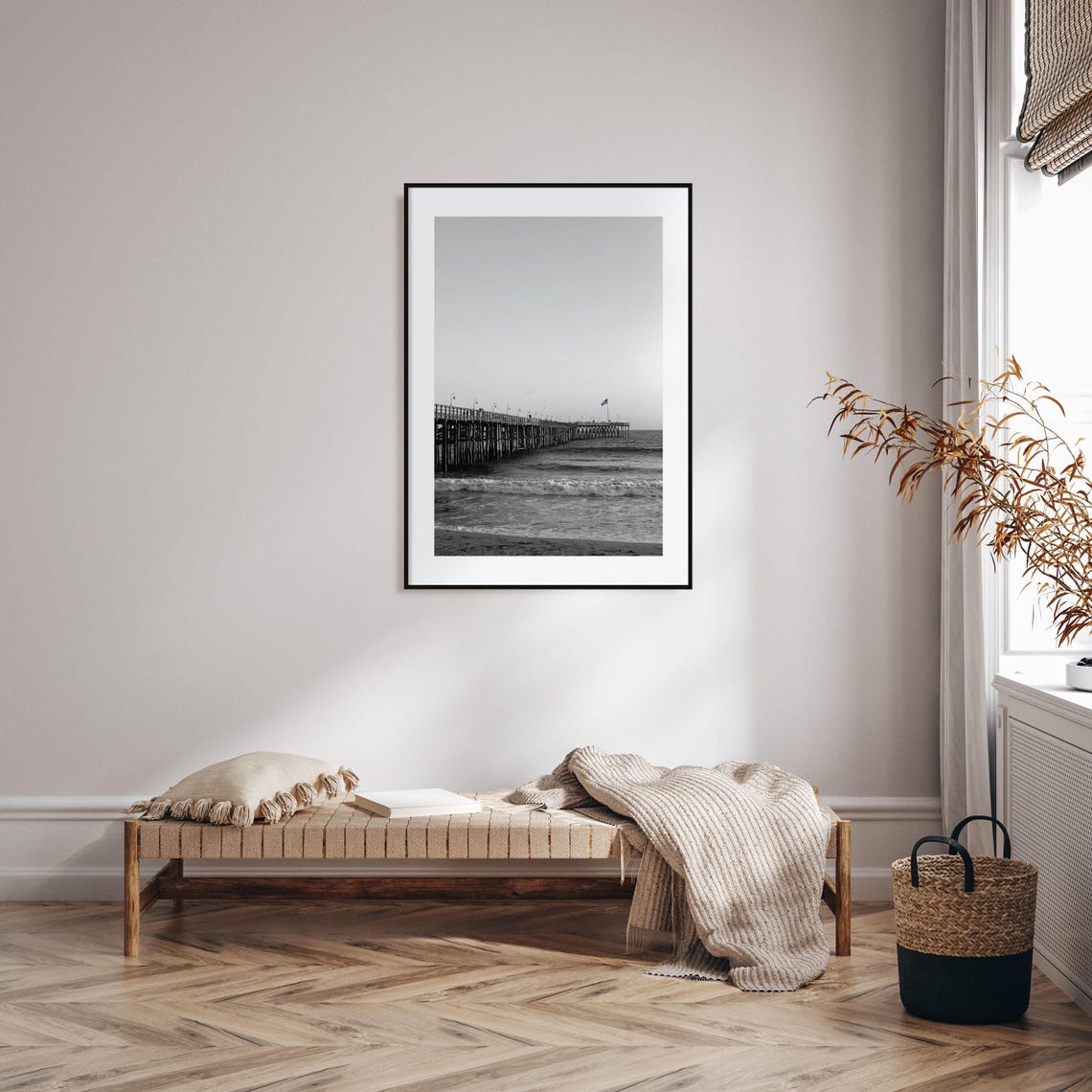 Ventura Photo Poster Print No 1 Ventura Black And White Wall Art Ventura Wall Photography Ventura Travel Ventura Map Poster - Image 2