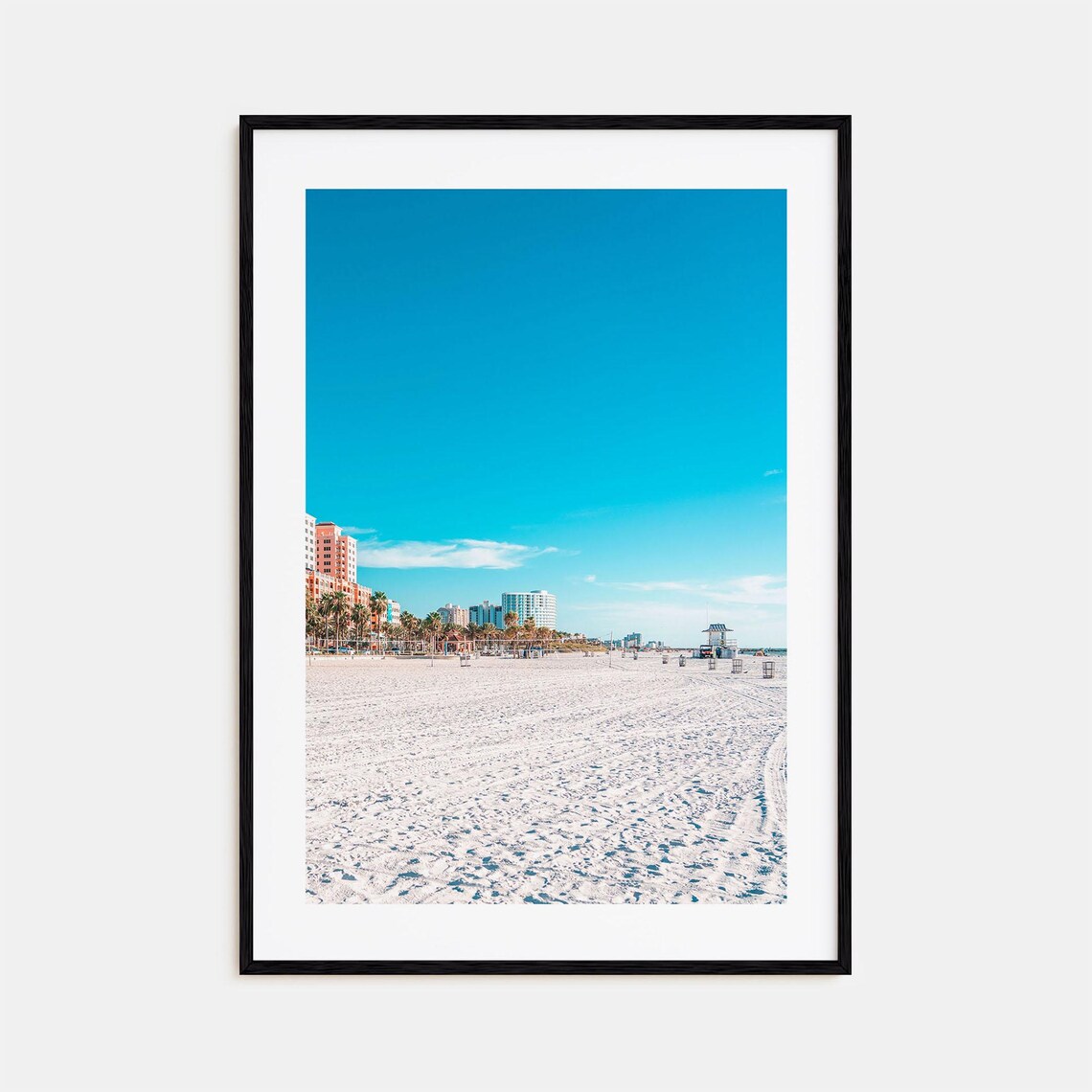 Clearwater Street Map Travel Poster, Photo Art