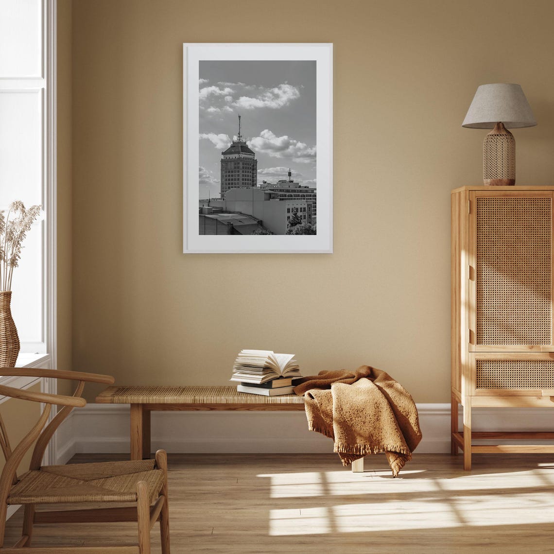 Fresno Photo Poster Print Fresno Black And White Wall Art Fresno Wall Photography Fresno Travel Fresno Map Poster - Image 3