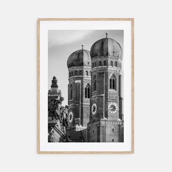 Munich Black And White Travel Poster Print No. 2