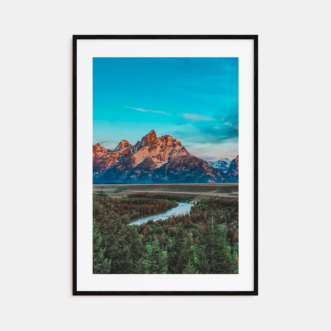 Wyoming Colorful Travel Poster, Street Map Art Print