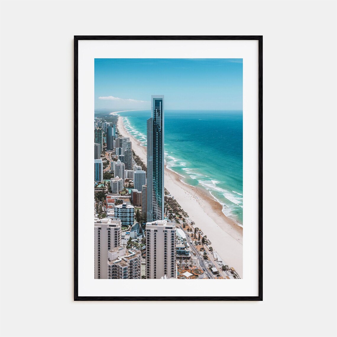 Gold Coast Colorful Poster Print Gold Coast Photo Wall Art Gold Coast Wall Decor Travel Print Gold Coast Street Map Poster City Map
