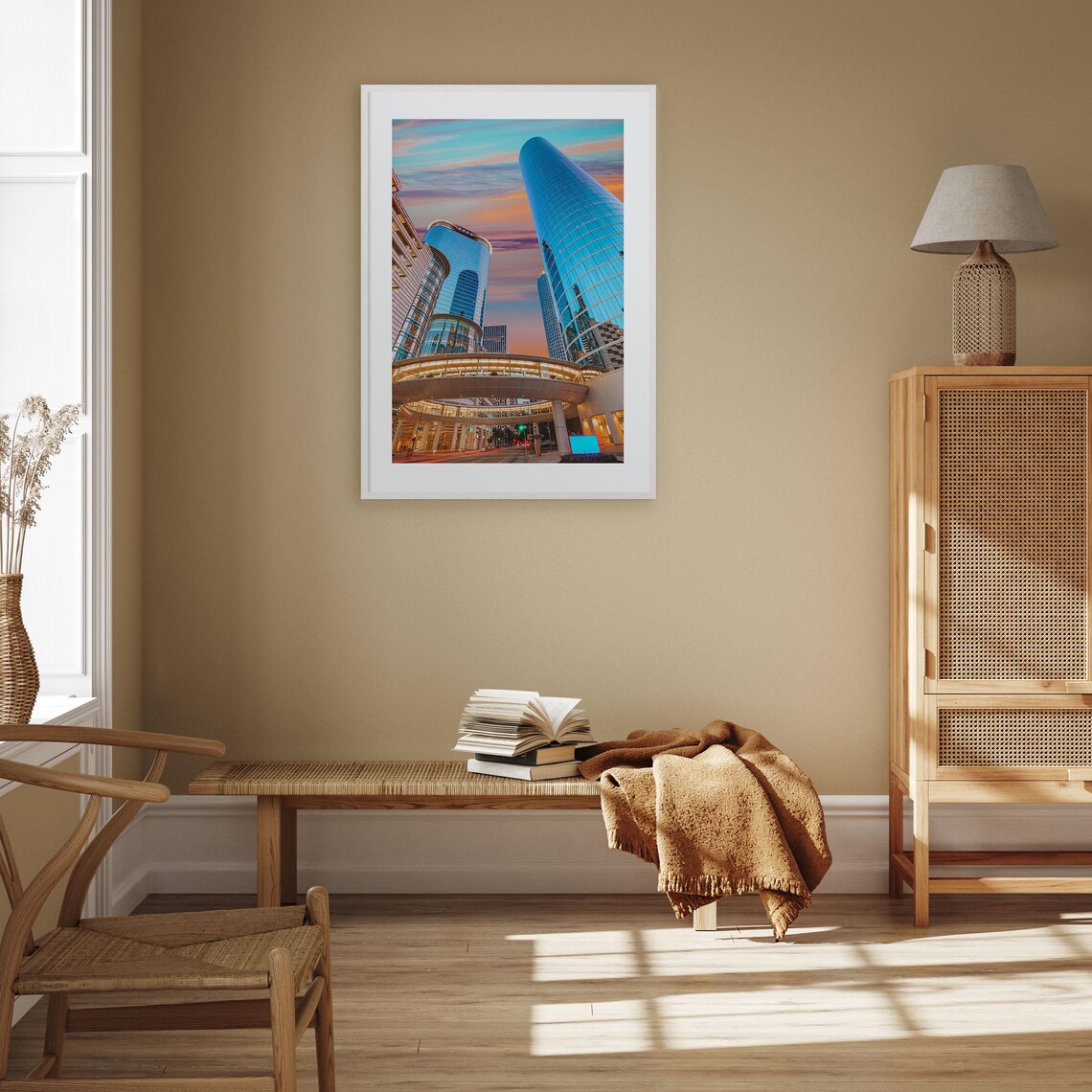 Houston Colorful Street Map Poster Art Print - Image 3