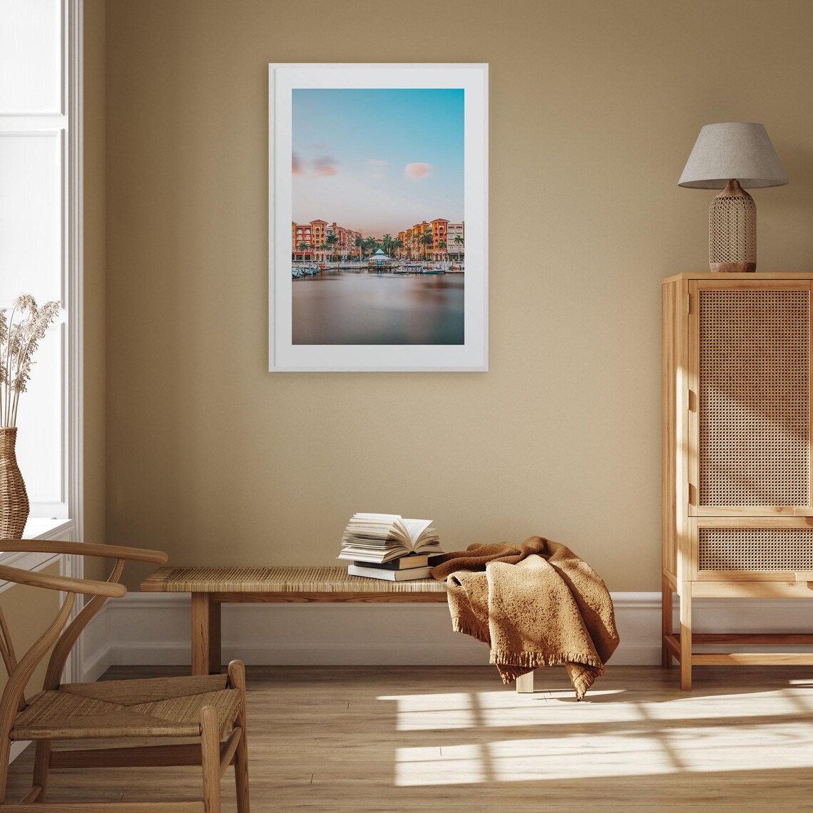 Naples Florida Colorful Travel Poster, City Map - Image 3