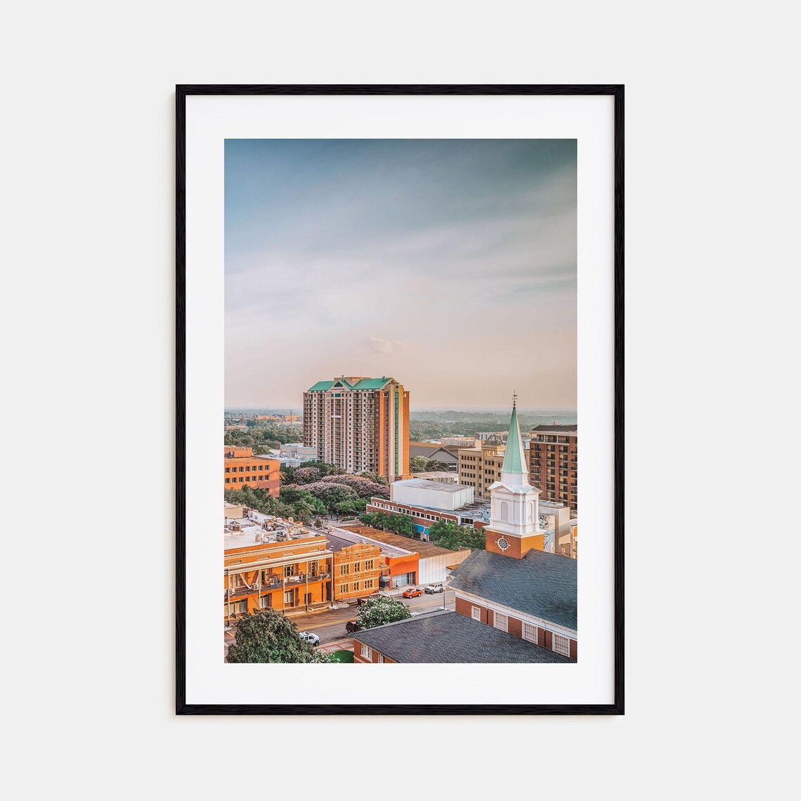 Tallahassee Downtown Skyline Church Steeple Florida Photo Poster