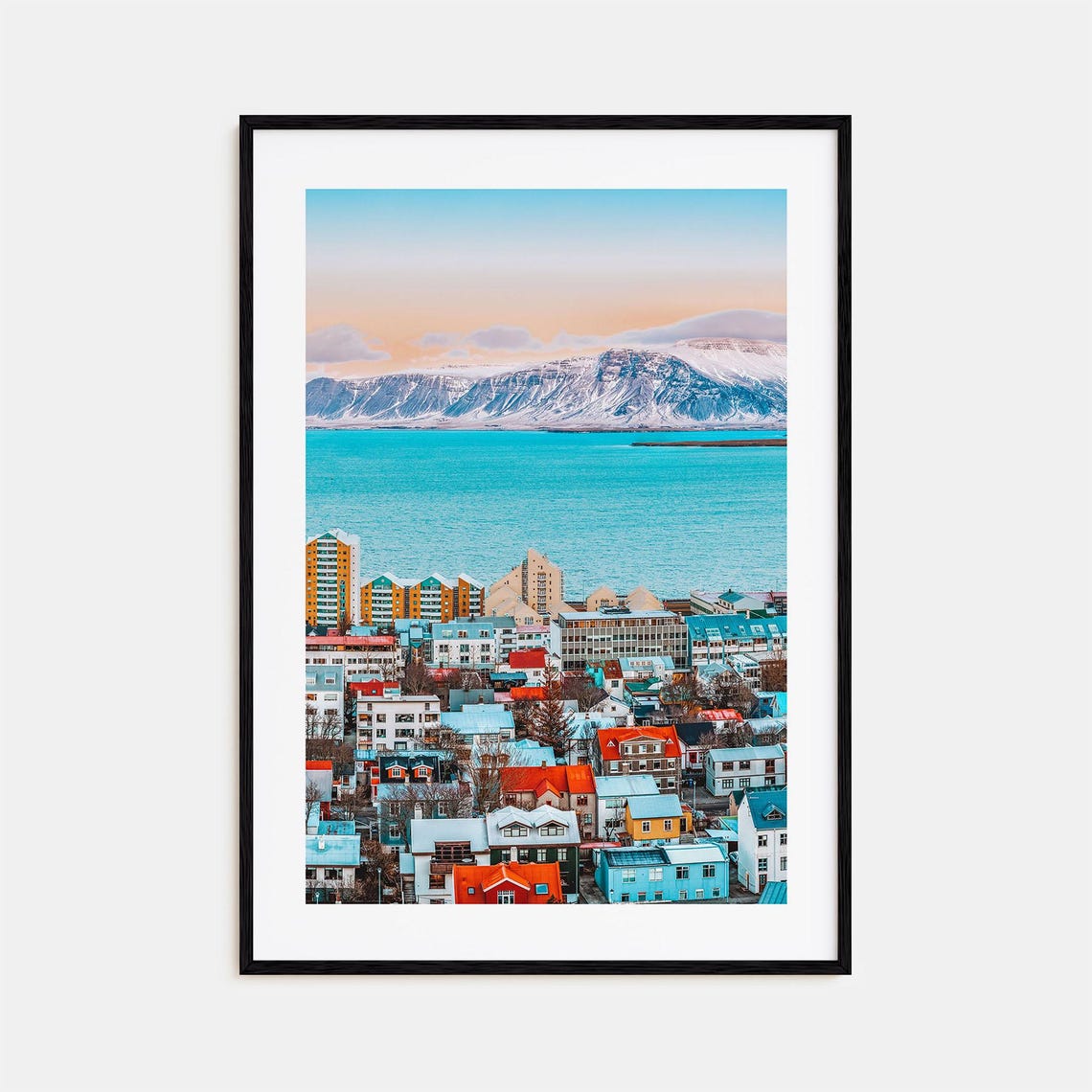 Reykjavik Colorful Poster Print Reykjavk Photo Wall Art Reykjavik Decor Reykjavik Travel Print Reykjavik Street Map Poster City Map