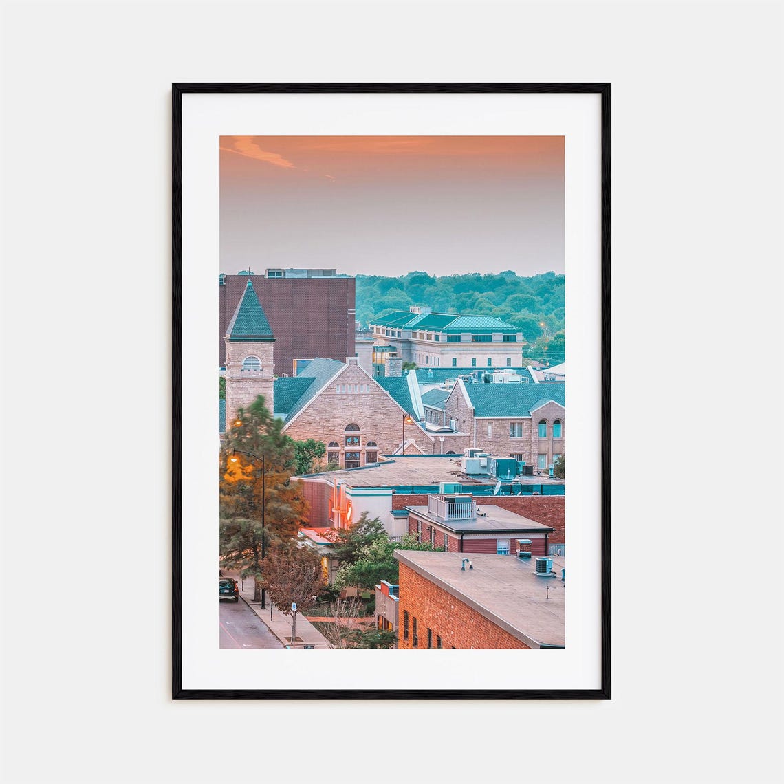 Columbia Missouri Colorful Poster Print Columbia Missouri Photo Wall Art Columbia Wall Decor Travel Print Street Map Poster City Map