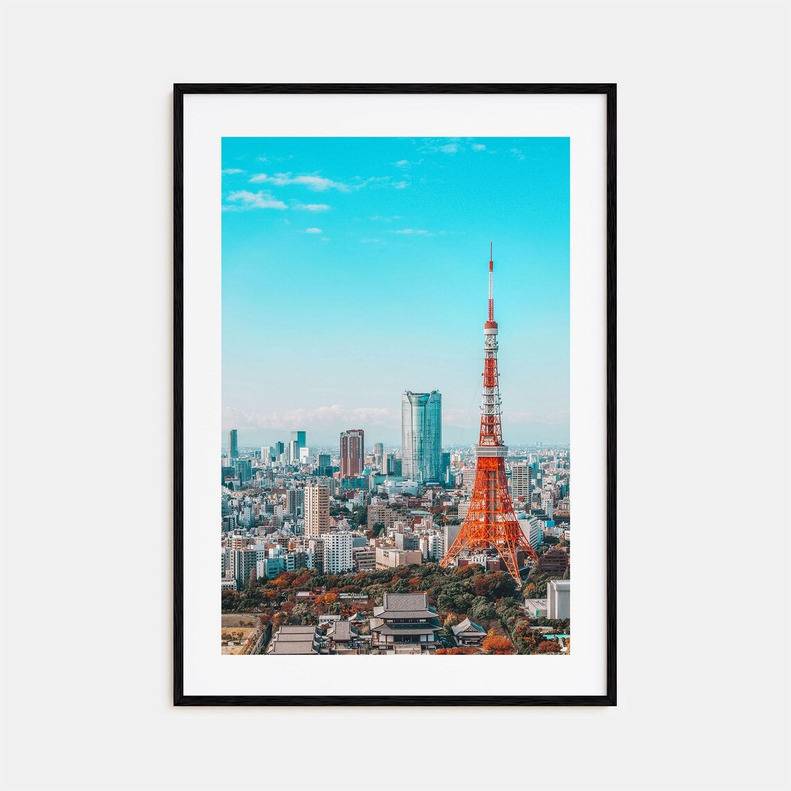 Tokyo Travel Poster, City Map Wall Art Print
