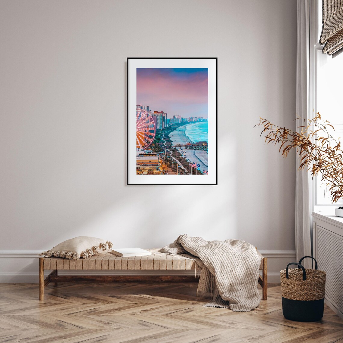 Atlantic City Colorful Travel Poster, City Map - Image 2