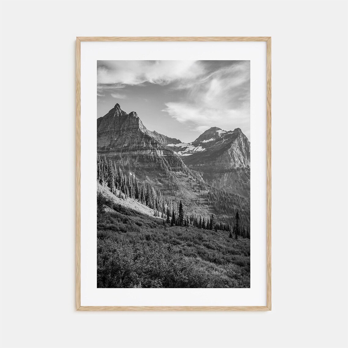 Montana Black And White Travel Poster Print