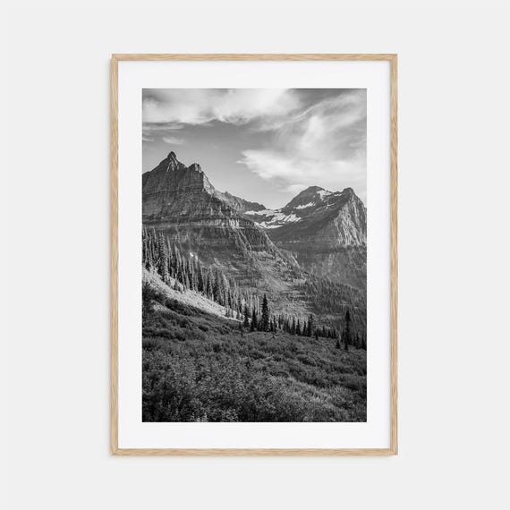 Montana Black And White Travel Poster Print