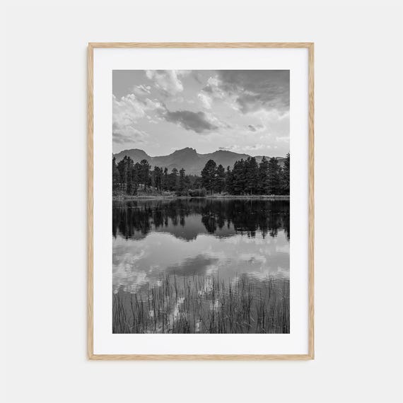 Colorado Black And White Travel Poster Print