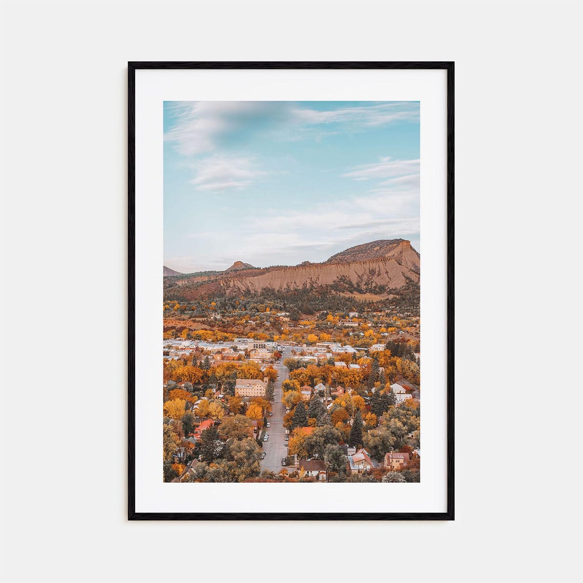 Durango Colorado Fall Town Red Rock Mesas Autumn Colors Photo Poster