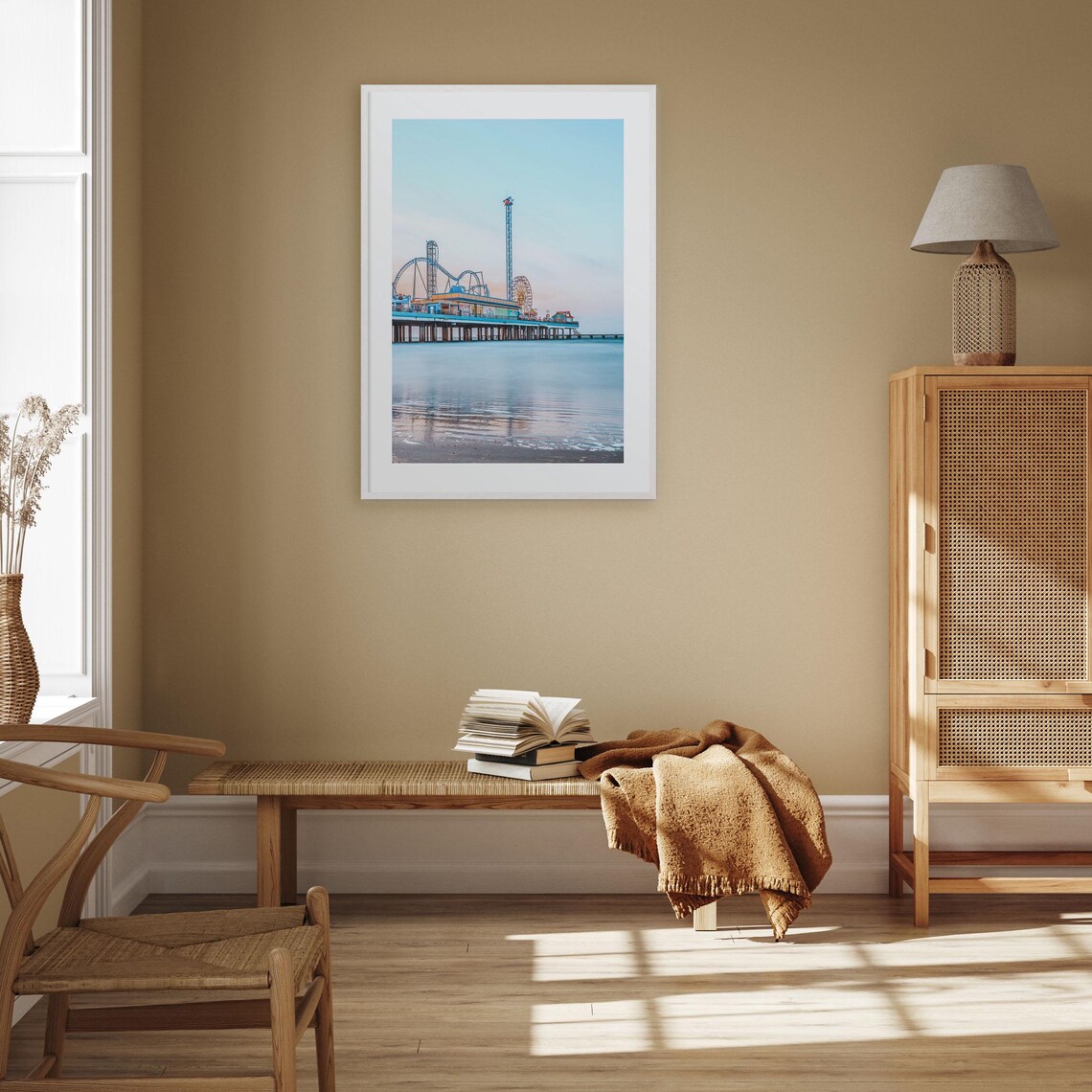Galveston City Map Travel Poster, Colorful Decor - Image 3