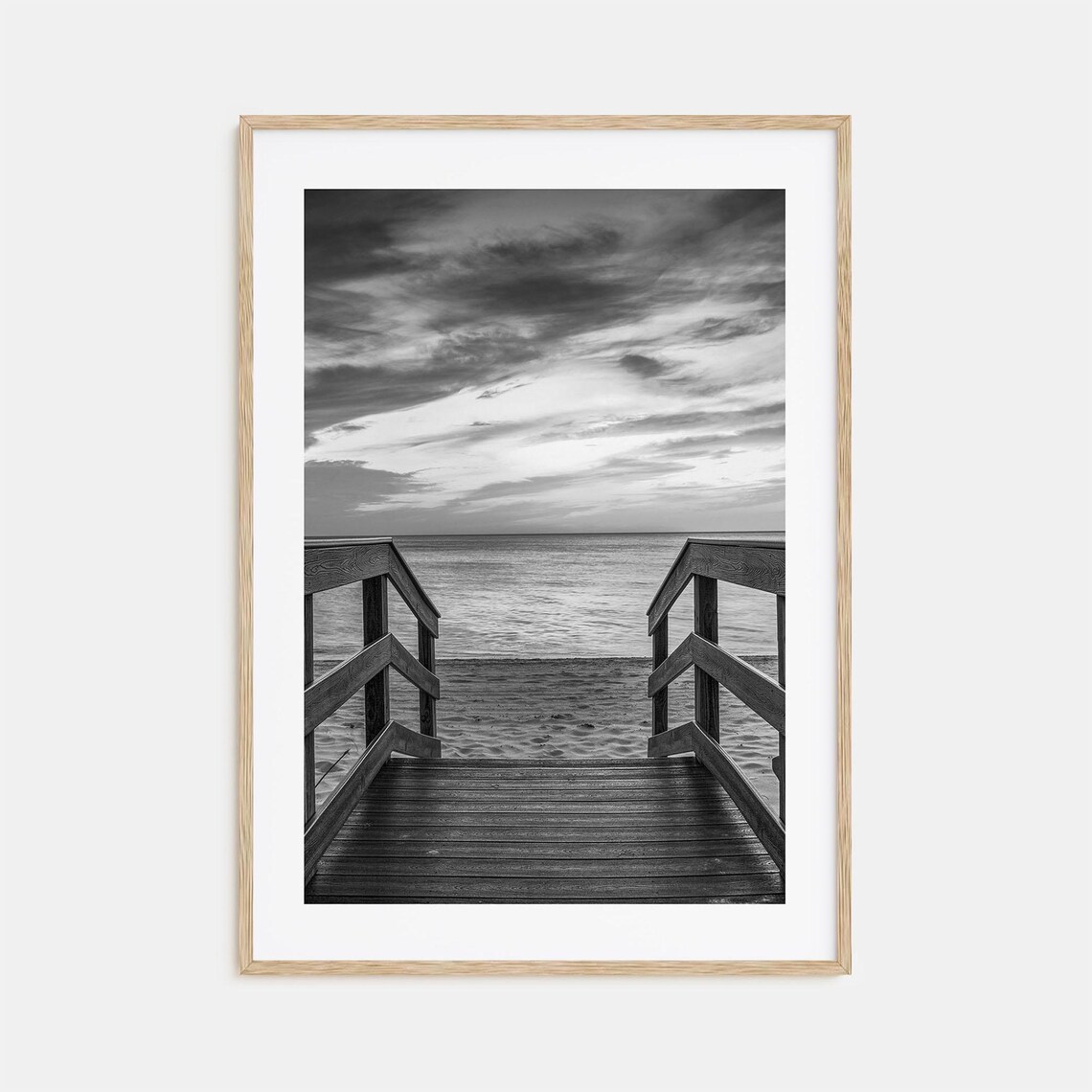 Florida Black And White Travel Poster, Photo Print