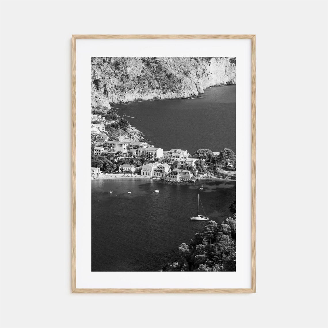 Cephalonia Photo Poster Print Cephalonia Black And White Art Cephalonia Photography Cephalonia Travel Cephalonia Map Poster