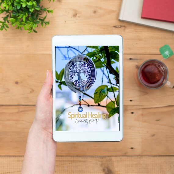 Spiritual Healing Created By Cat V Tree Of Life Guidebook Print Digital