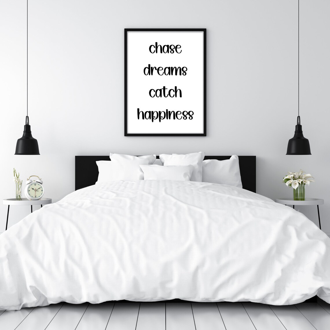 Chase Dreams Catch Happiness, Elegant Cursive - Image 2