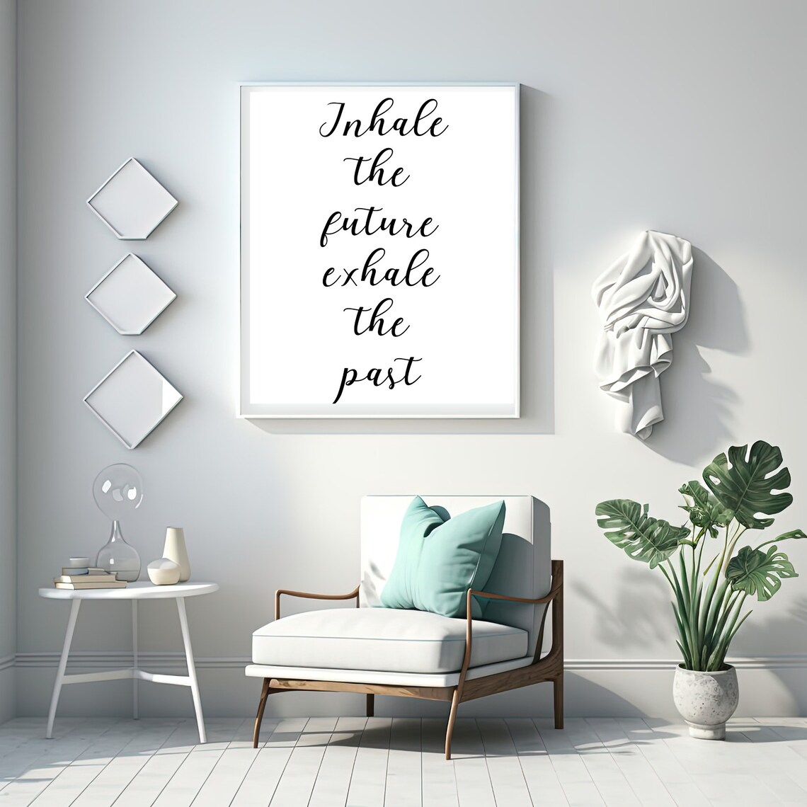 Inhale The Future Exhale The Past Quote Art Print - Image 3