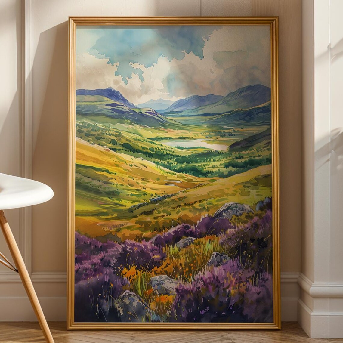Scottish Highlands Landscape, Nature Art Print