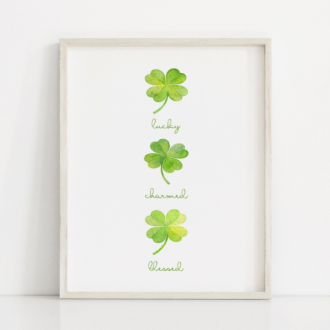 St Patricks Day Four Leaf Clover Art Print - Image 5