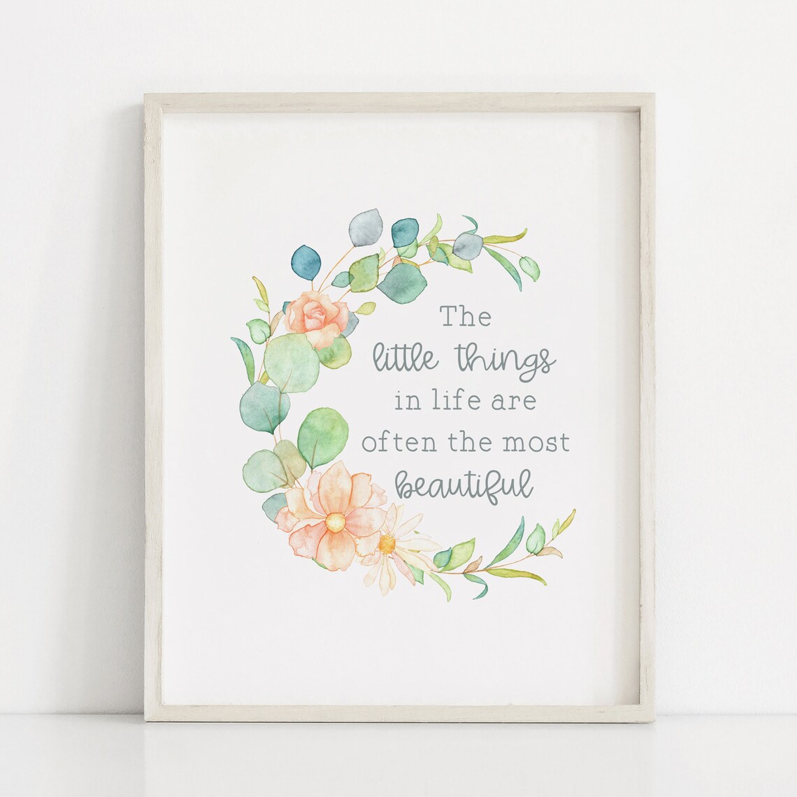 Inspirational Little Things Quote, Boho Wall Decor - Image 4