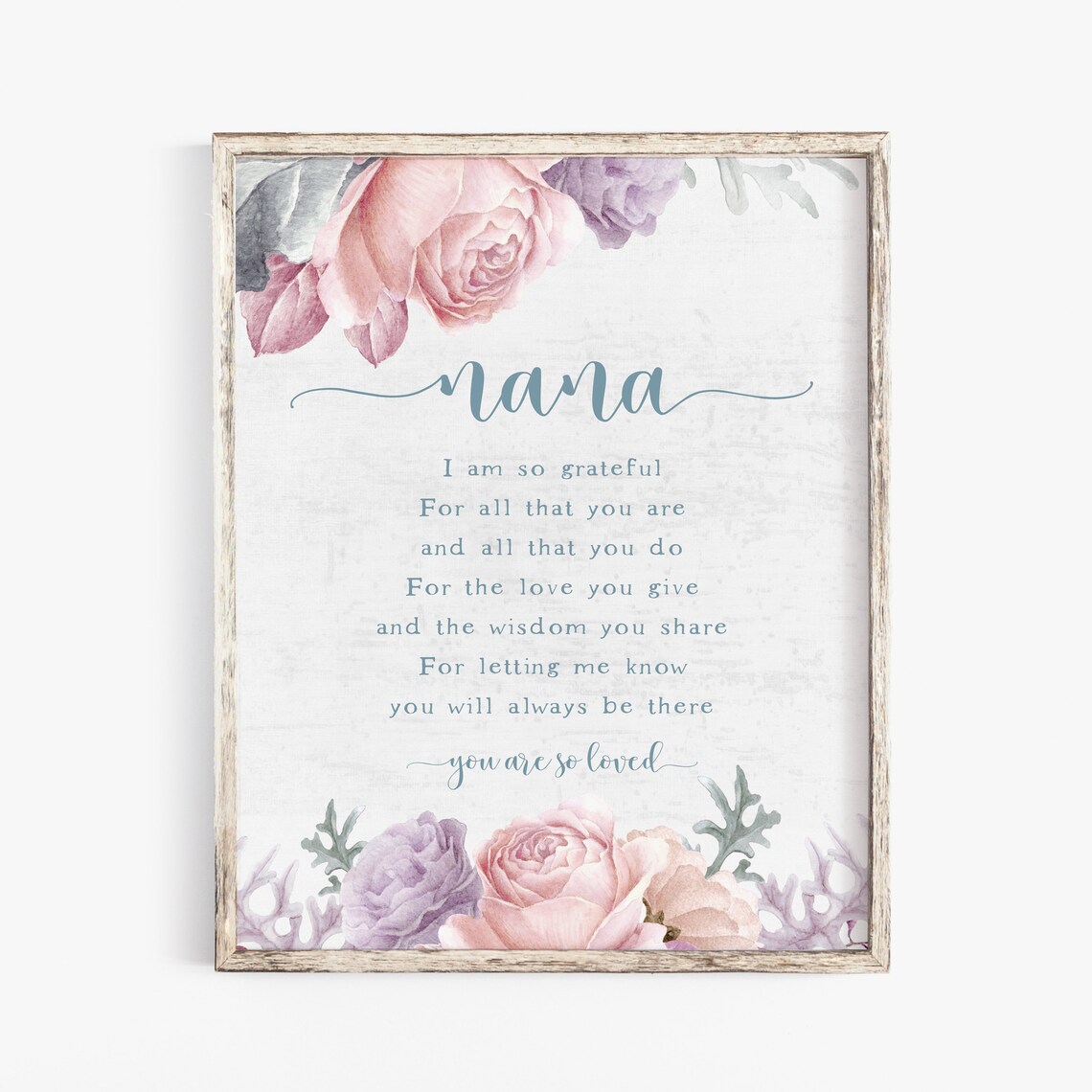 Instant Nana Quote Birthday Keepsake Gift, Heartfelt Saying - Image 4