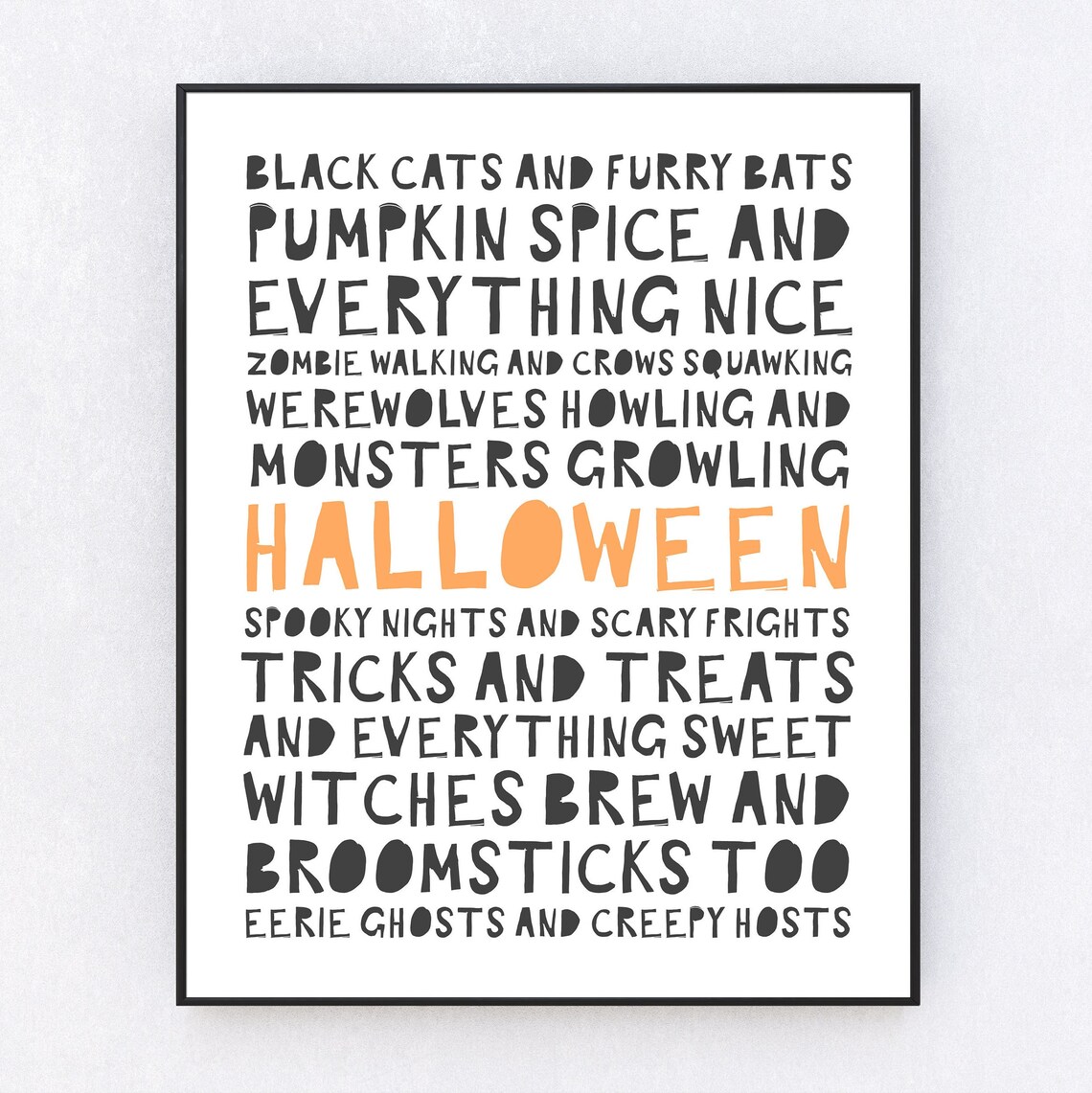 Halloween October Decor Scary Kids Party Poster - Image 4