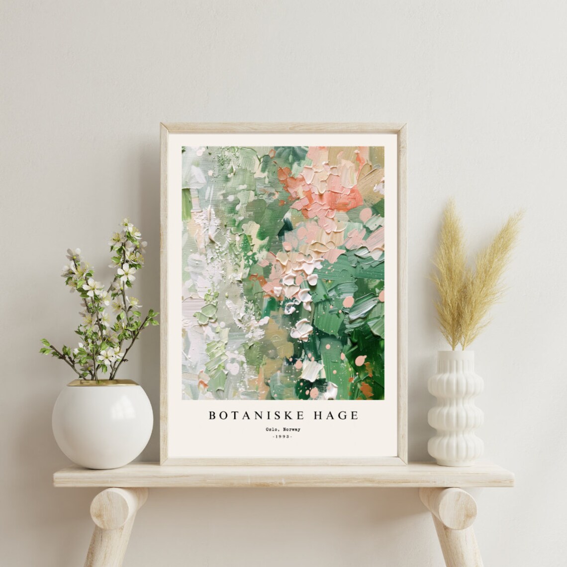 Boho Floral Garden Painting, Oslo Flower Market