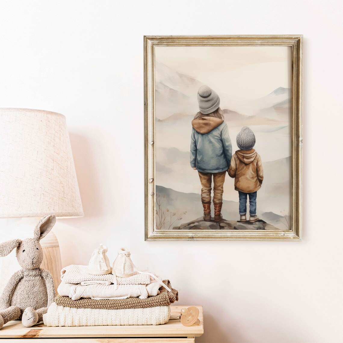 Siblings Painting Siblings Art Print, Kids Nursery - Image 2