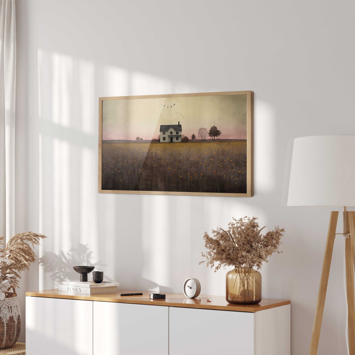 Country House Print Countryside Wall Art Farmhouse Home Decor Country Cottage Print Countryside Landscape Painting Art - Image 2
