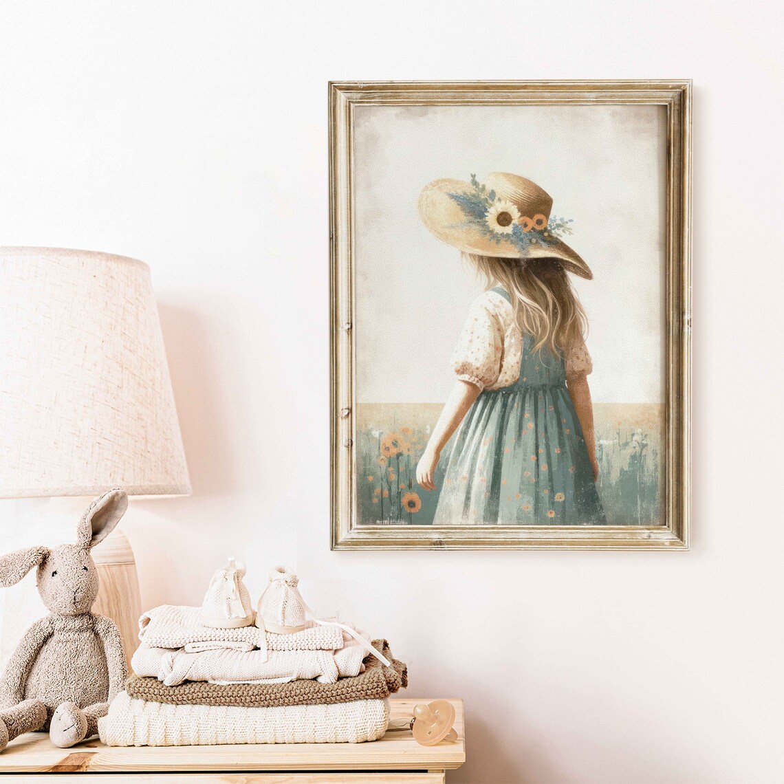 Wildflower Nursery Decor Art Print for Girls - Image 2