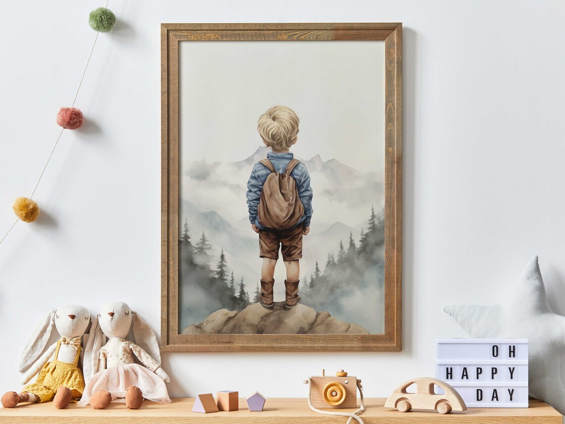 Nursery Adventure Prints, Boys Room Decor Art Print