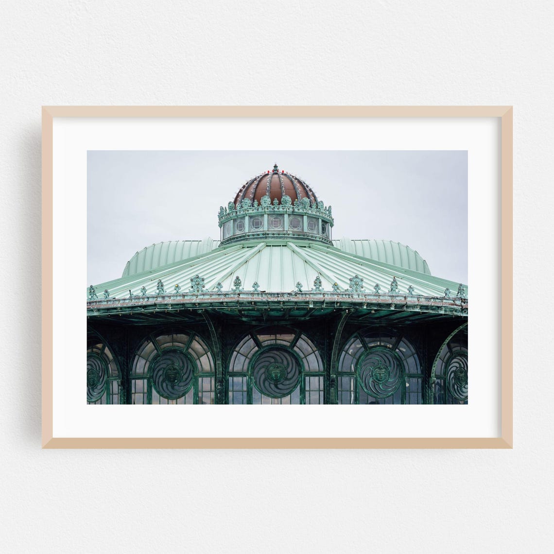 Historic Copper Dome Building Architecture Photography Art Poster