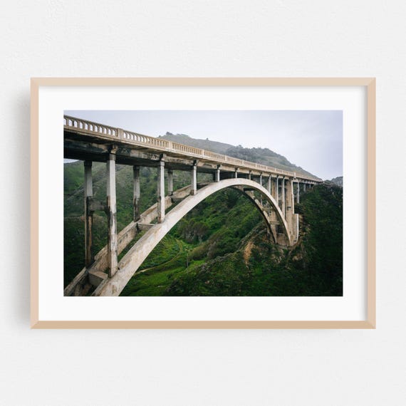 Big Sur Print Wall Art Bridge Framed Architecture Home Decor Nature Poster Scenic Fine Landscape Travel