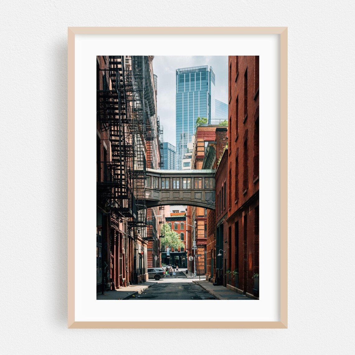 Manhattan Tribeca Staple Street Skybridge Historic NYC Photo Poster