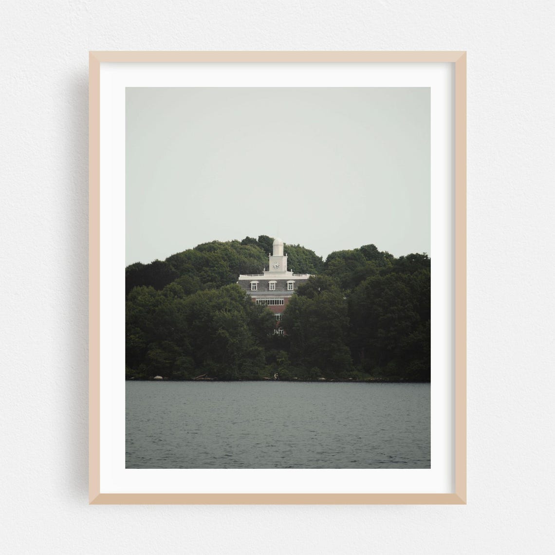 Marlborough Massachusetts Historic Lakeside Clock Tower Poster