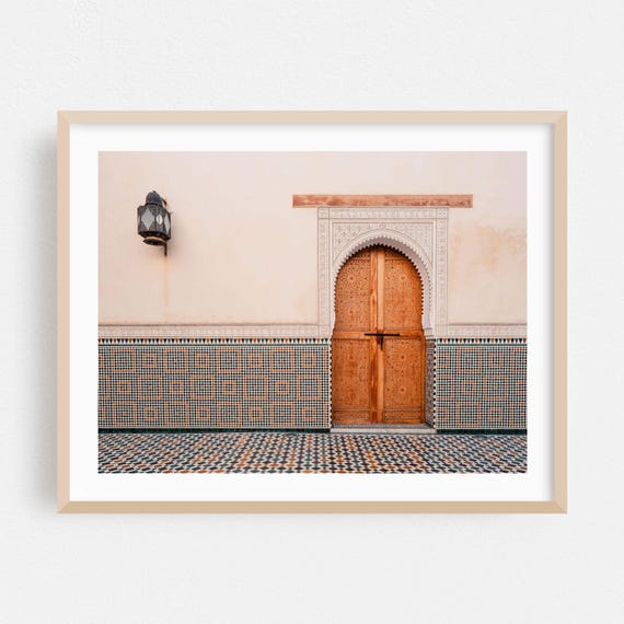 Meknes Print Fezmekns Wall Art Morocco Framed Architecture Home Decor Geometric Poster Mediterranean Fine Pattern