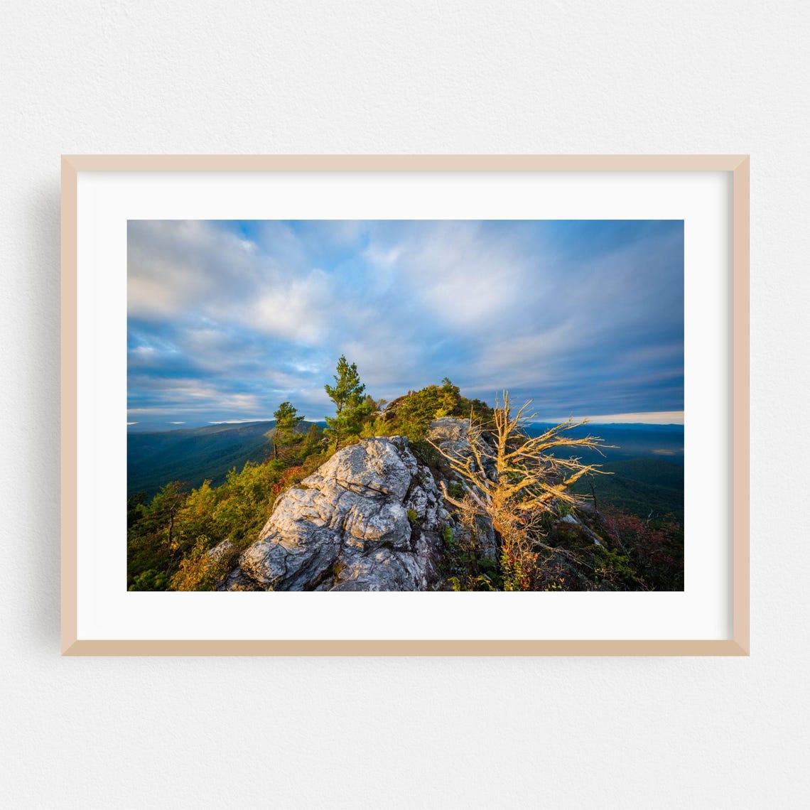 Table Rock Mountain Sunset Summit Landscape Photography Poster