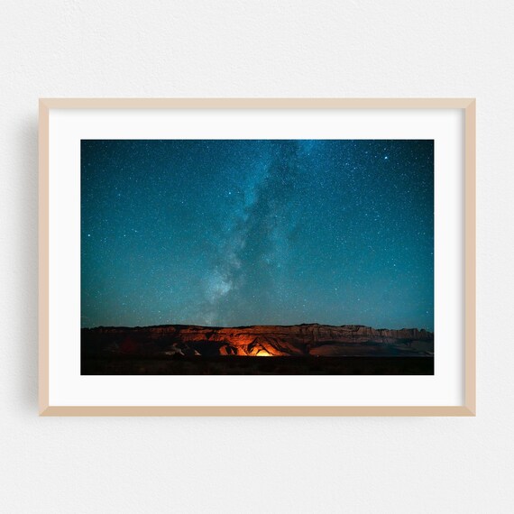 Moab Utah Milky Way Night Sky Desert Astrophotography Poster