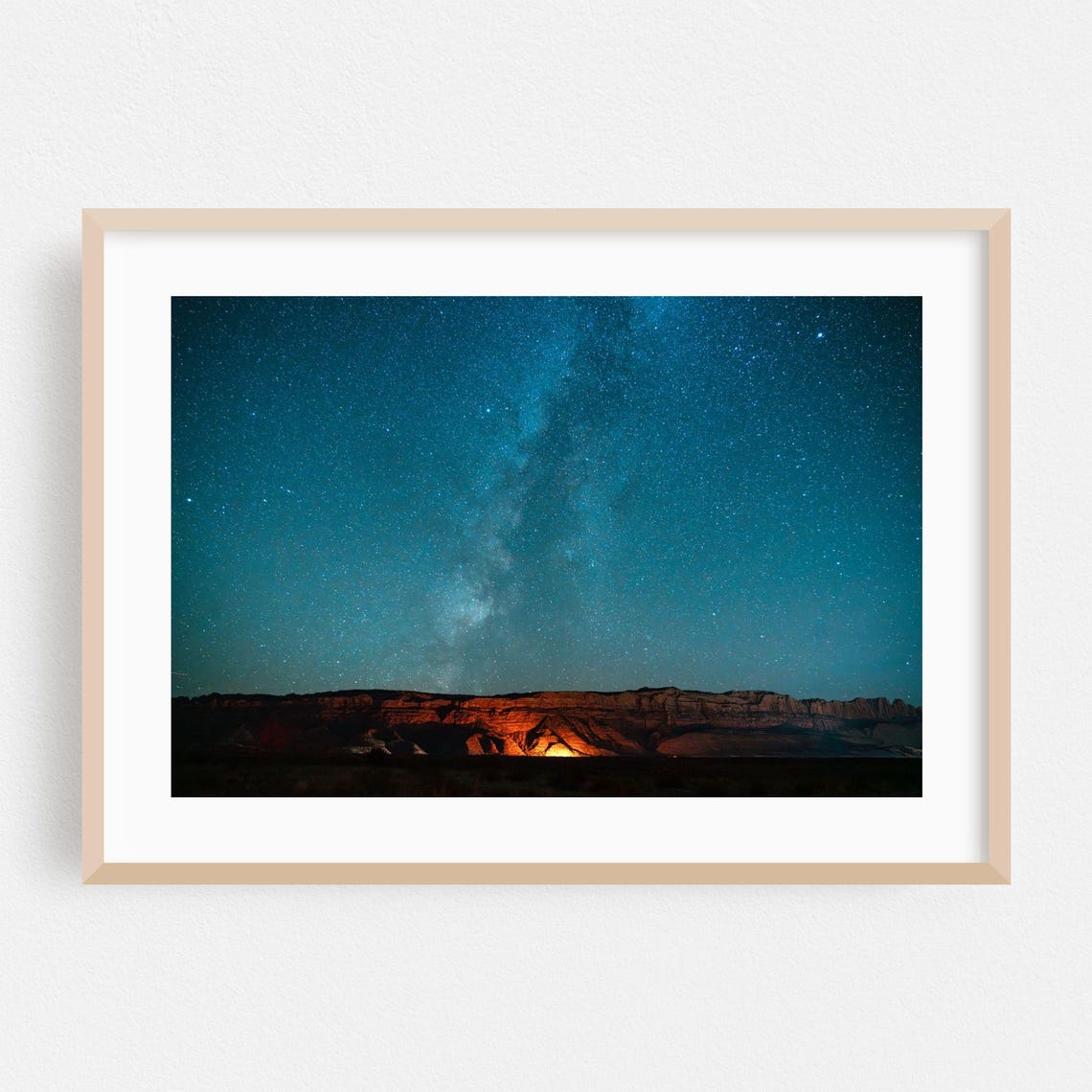 Moab Utah Milky Way Night Sky Desert Astrophotography Poster