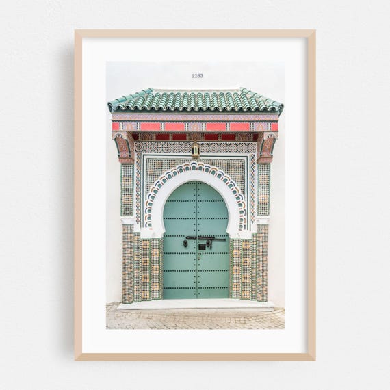 Tangier Print Tangierttouanal Hoceima Wall Art Morocco Framed Architecture Home Decor Mediterranean Poster Geometric Fine