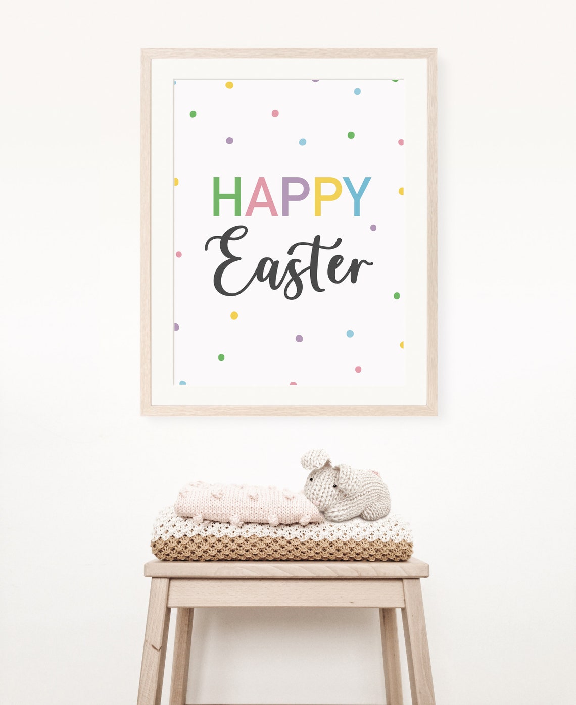Happy Easter Sign, Spring Poster - Image 2