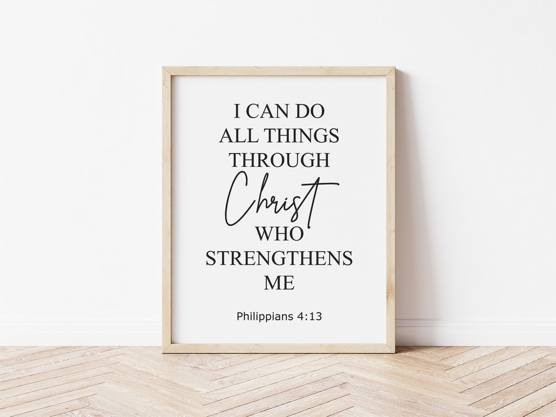 Wall Art Wall Art Scripture Home Decor Bible Verse Motivational Quote Christian Home Decor Christian Faith Poster - Image 2