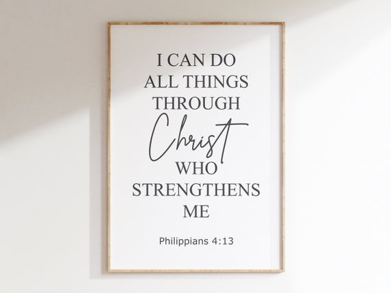 Wall Art Wall Art Scripture Home Decor Bible Verse Motivational Quote Christian Home Decor Christian Faith Poster
