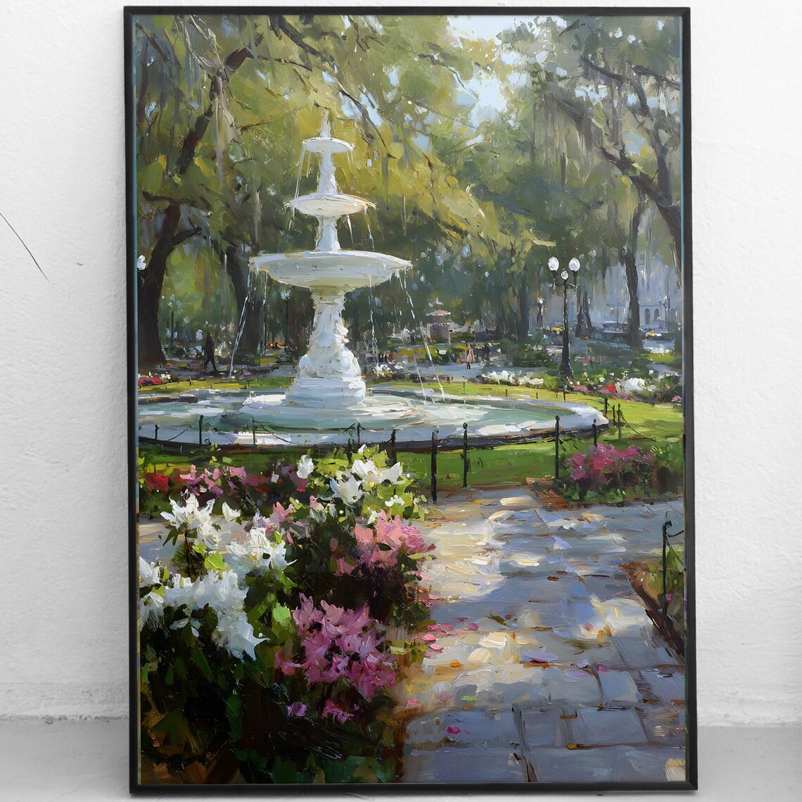 Savannah Georgia Forsyth Park Fountain Southern Garden Poster
