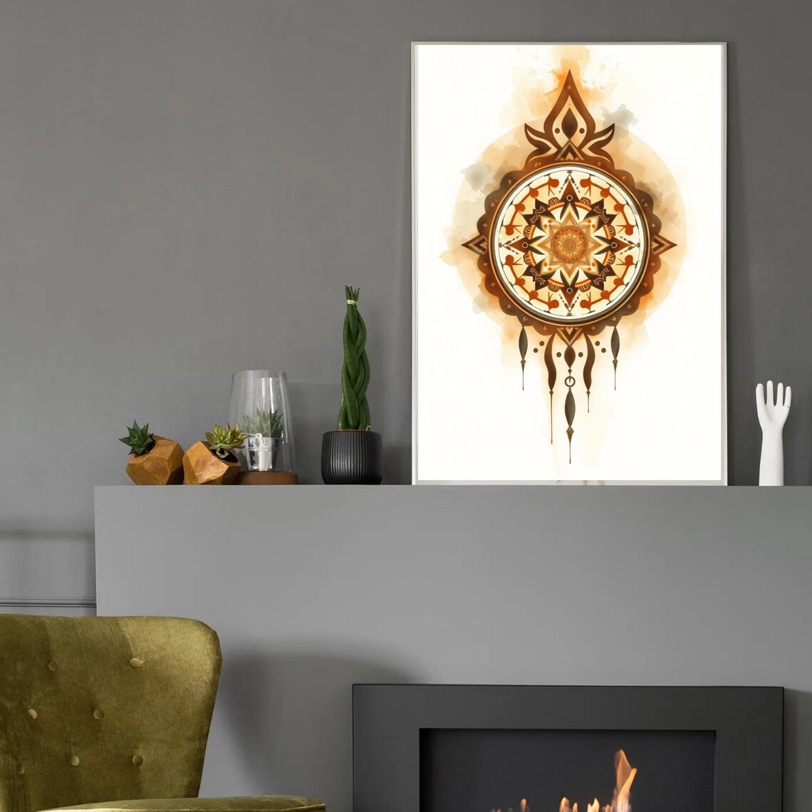 Aztec Empire Pattern, Minimalist Mexican Decor - Image 2