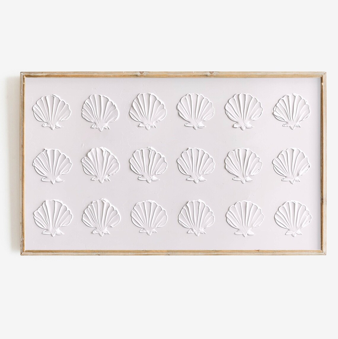 Minimalist Seashell Coastal Art Print, Neutral Toned