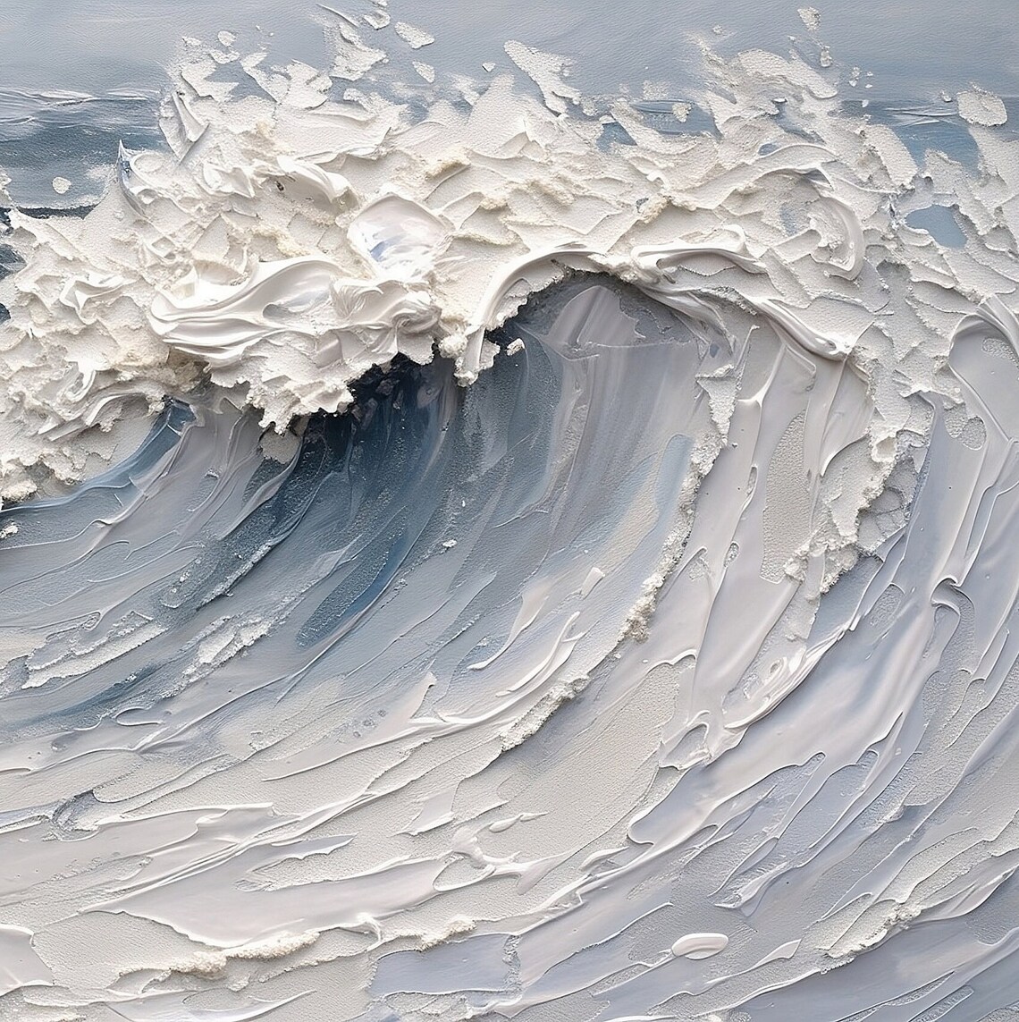 Ocean Waves Seascape Tv Coastal Art Poster - Image 2
